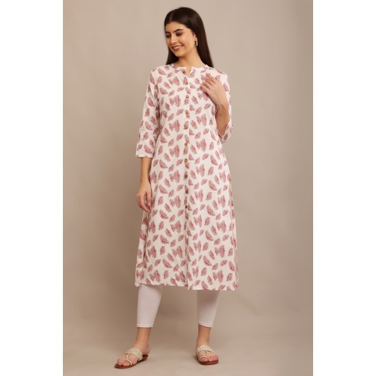 Riie Women Geometric Print A-line Kurta
