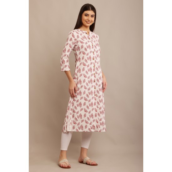 Riie Women Geometric Print A-line Kurta
